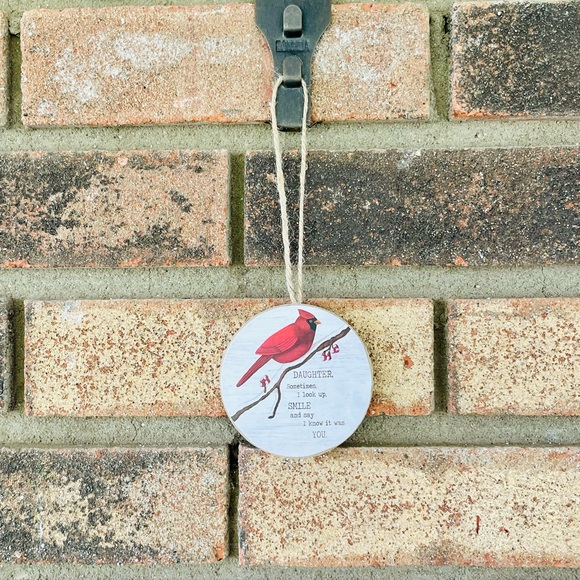 *Daughter Round Cardinal Ornament - Picture 5 of 12